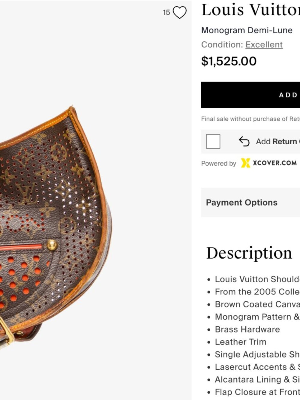 Louis Vuitton Monogram Perforated orig purchased from Von Maur trunk show - Picture 13 of 15